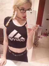 Hipster amateur blonde - kinky teen loves her selfies