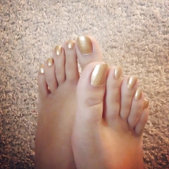 My Pretty Indian Desi Feet Toes Dipped In Gold - N