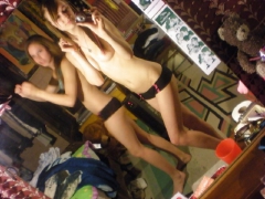 2 sexy skinny teen girls selfshot pics - N