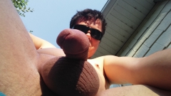 Nude in my back yard - N