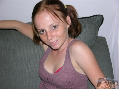 Petite Freckled Face Redhead Teen - N