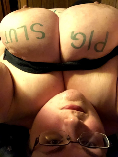 Worthless Fat Slut on Display - N