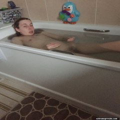 private snapshots of bathing relatives - N