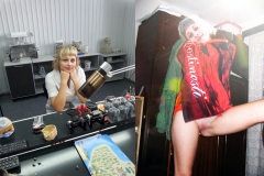 Russian girls in clothes and without. - N