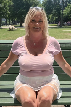 Diane Tanner a Hot Slutty Teacher Exposed in the Park 4 - N