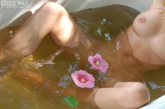 Bathing with flowers - N