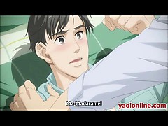 Hentai Guy In Bed Gets Screwed Up