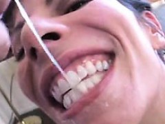 Oral cumshot Vicky