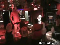 College Girls Partying And Playing With Male Strippers