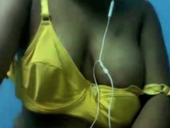 Busty Indian babe on webcam