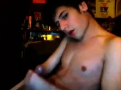 Young boy on webcam