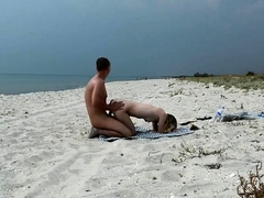 Real public beach fun