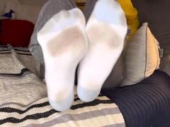 Maitresse Madelines solo foot fetish POV