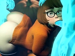 Velma on Halloween night