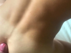 Amateur twink gay sucks on cock